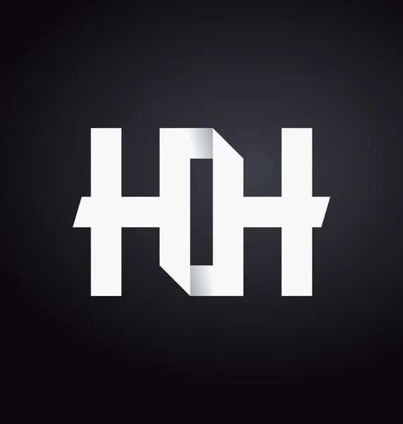 Moderm minimalis logo initial HH — Image vectorielle