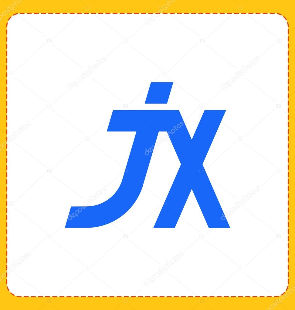 Moderm Minimalis Initial Logo Jx Stock Vector Moderm Minimalis Initial Logo Jx Stock Vector