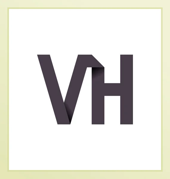 Moderm minimális eredeti logó-Vh — Stock Vector