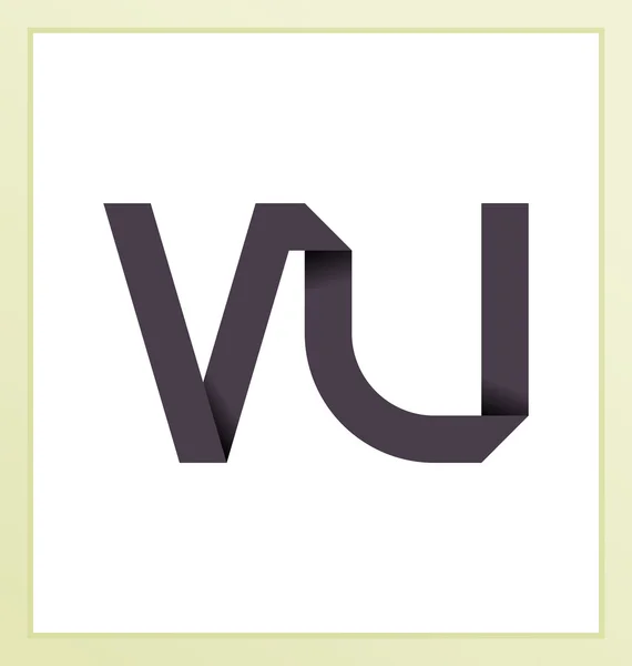 Moderm minimális kezdeti logó je — Stock Vector