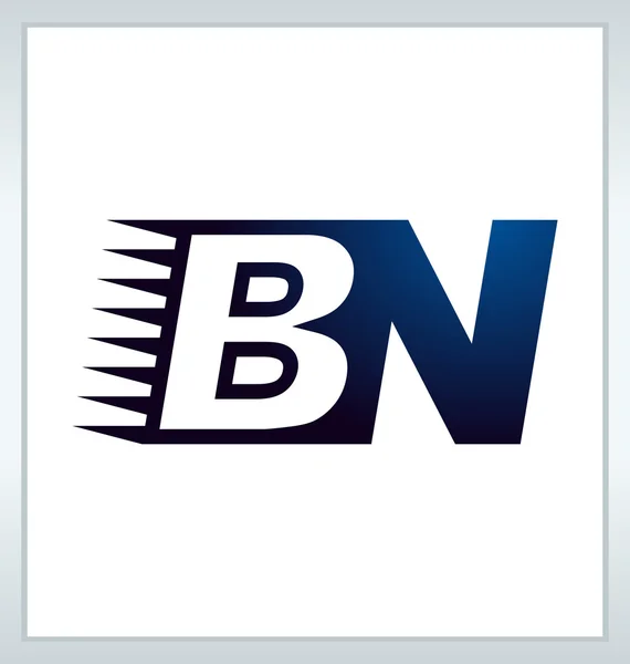 Moderm minimalis ilk logo Bn — Stok Vektör