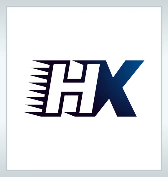 Logo awal moderm minimalis HX - Stok Vektor