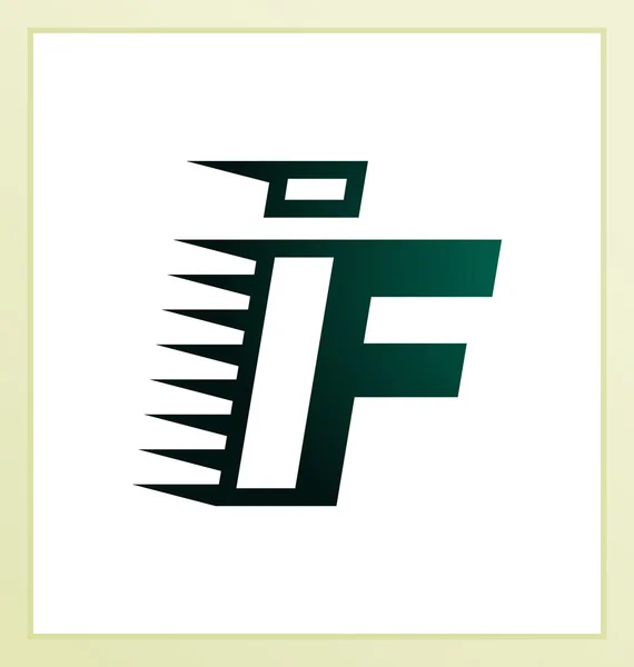 Prima minimalis eerste logo als — Stockvector