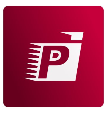 modern minimalis initial logo PI