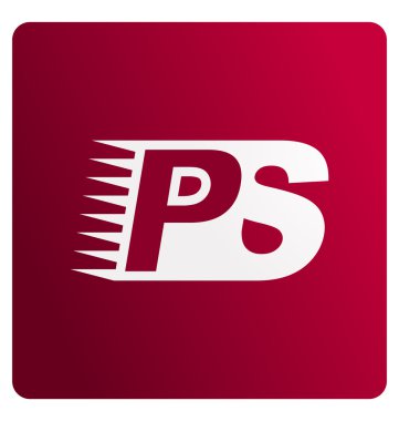 Modern minimalis ilk logo Ps