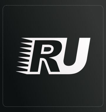 Modern minimalis ilk logo Ru