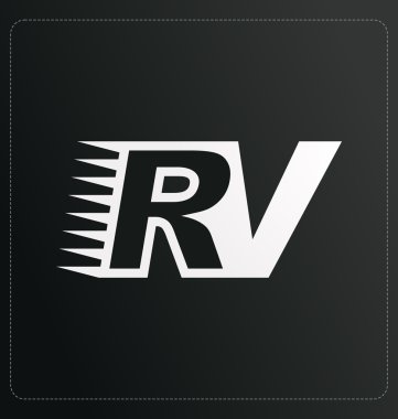 Modern minimalis ilk logo Rv