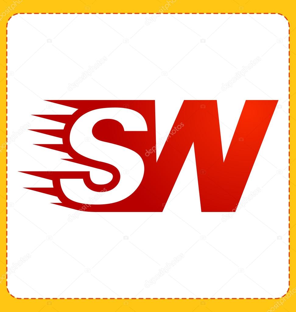 Two letter composition for initial, logo or signature started by S letter