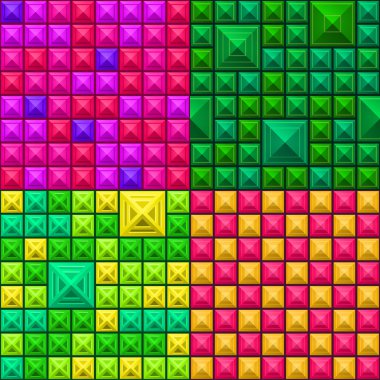 pürüzsüz renkli geometrik desen