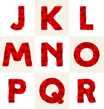 poligonal yazı tipi