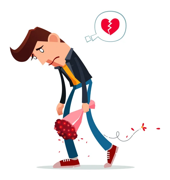 Heartbroken — Stock Vector