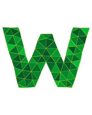 poligonal yazı tipi