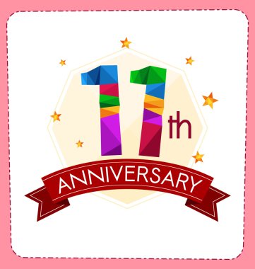 poligonal numara yıldönümü logosu