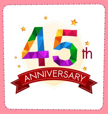 poligonal numara yıldönümü logosu