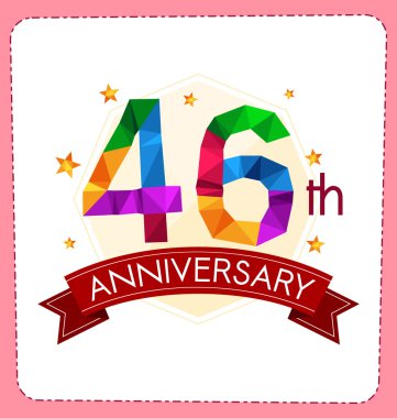 poligonal numara yıldönümü logosu