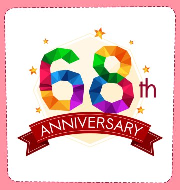 poligonal numara yıldönümü logosu