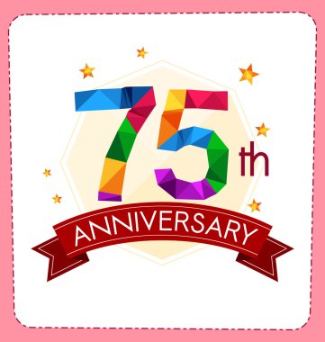 poligonal numara yıldönümü logosu