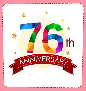 poligonal numara yıldönümü logosu