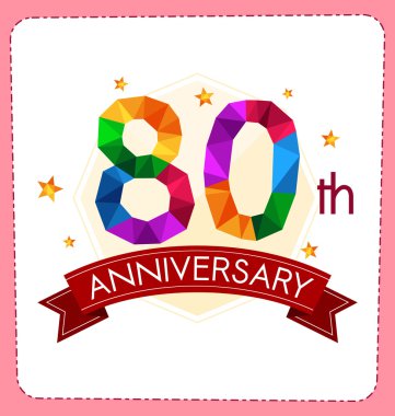 poligonal numara yıldönümü logosu