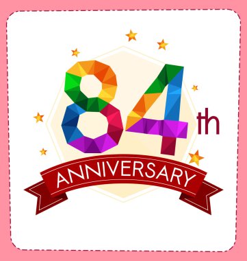 poligonal numara yıldönümü logosu