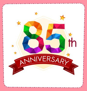 poligonal numara yıldönümü logosu