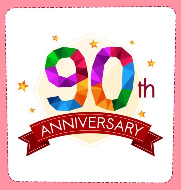 poligonal numara yıldönümü logosu