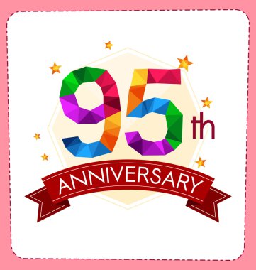 poligonal numara yıldönümü logosu