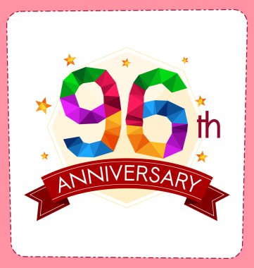 poligonal numara yıldönümü logosu