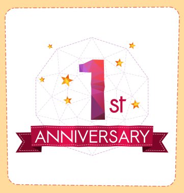 poligonal numara yıldönümü logosu