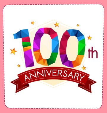 poligonal numara yıldönümü logosu