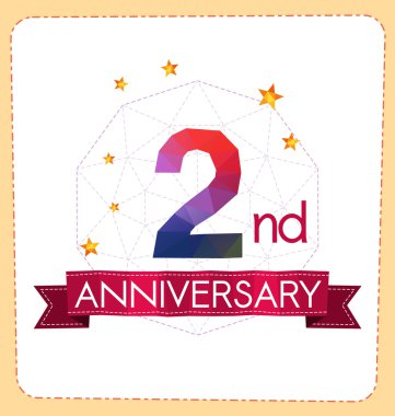 poligonal numara yıldönümü logosu