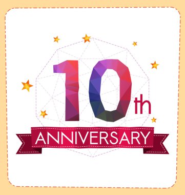 poligonal numara yıldönümü logosu