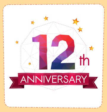 poligonal numara yıldönümü logosu