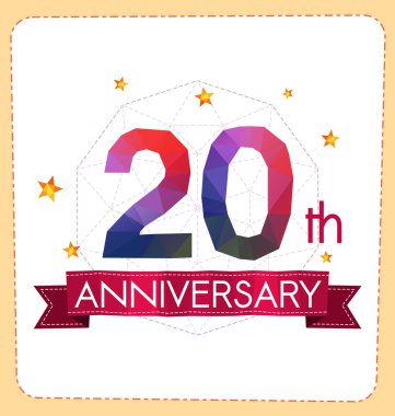 poligonal numara yıldönümü logosu