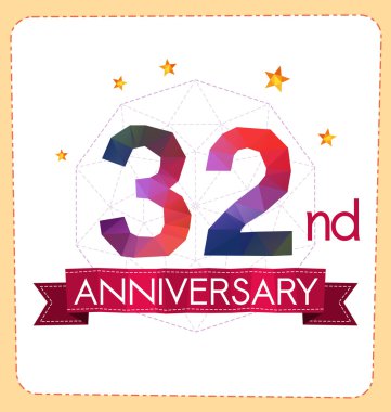 poligonal numara yıldönümü logosu