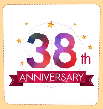 poligonal numara yıldönümü logosu