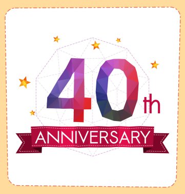 poligonal numara yıldönümü logosu