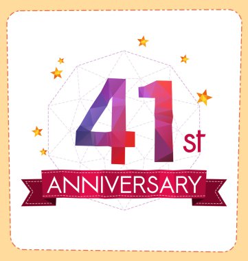 poligonal numara yıldönümü logosu