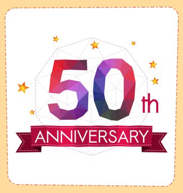 poligonal numara yıldönümü logosu