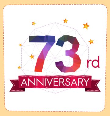 poligonal numara yıldönümü logosu