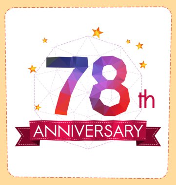 poligonal numara yıldönümü logosu