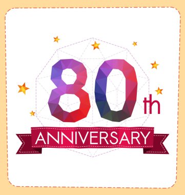 poligonal numara yıldönümü logosu