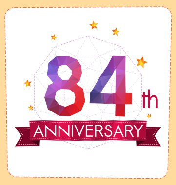 poligonal numara yıldönümü logosu