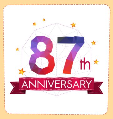 poligonal numara yıldönümü logosu