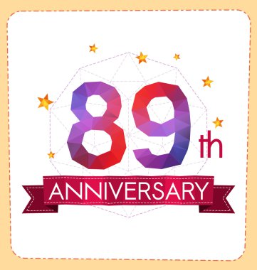 poligonal numara yıldönümü logosu