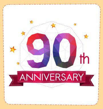 poligonal numara yıldönümü logosu