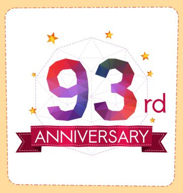 poligonal numara yıldönümü logosu