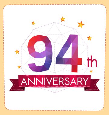 poligonal numara yıldönümü logosu