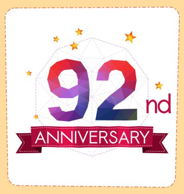 poligonal numara yıldönümü logosu