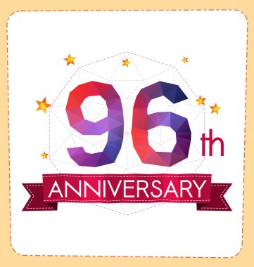 poligonal numara yıldönümü logosu